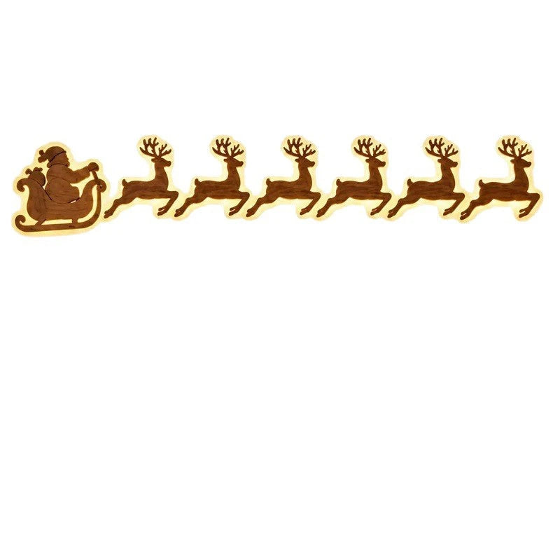 Elk Silhouette Light Indoor Christmas Wall Decoration