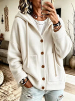 Women's Soft Fleece Lined Cardigan Jacket