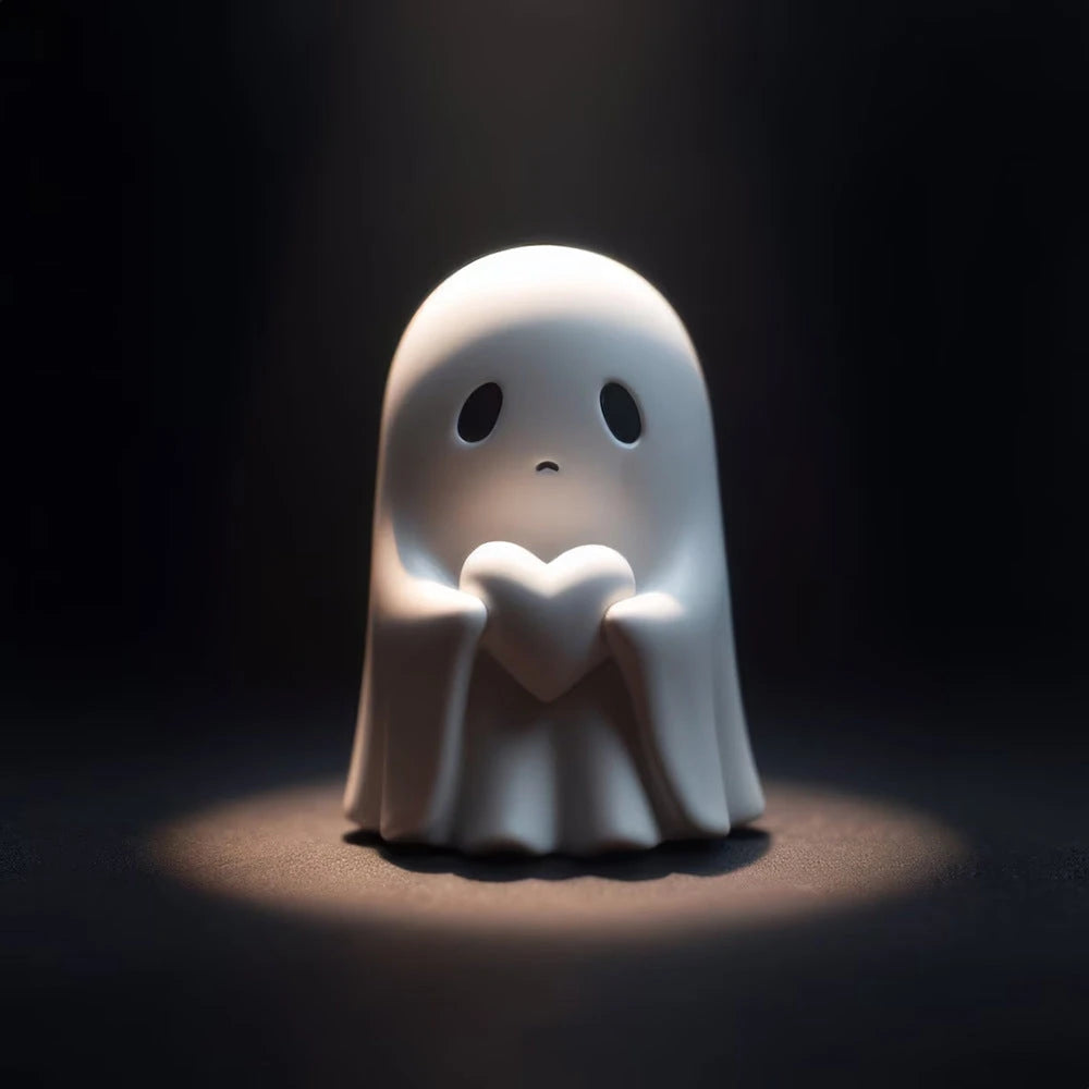 Halloween Cute White Ghost Resin Ornament Party Decoration