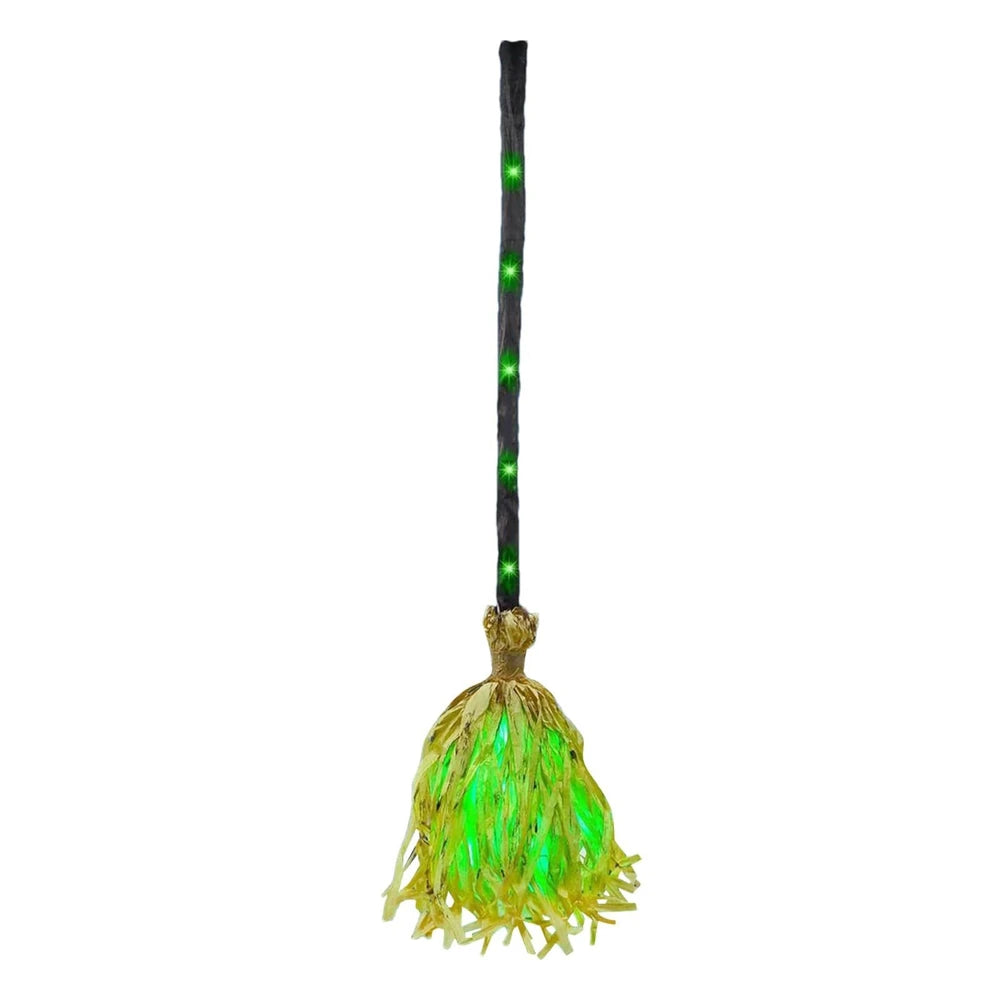 LED Light Up Dancing Witch Broom with Sound Effects