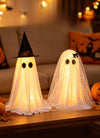 Halloween LED illuminated standing ghost couple window decoration