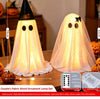 Halloween LED illuminated standing ghost couple window decoration