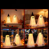 Halloween LED illuminated standing ghost couple window decoration