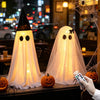 Halloween LED illuminated standing ghost couple window decoration