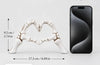 Gothic Skull Hands Heart Sculpture