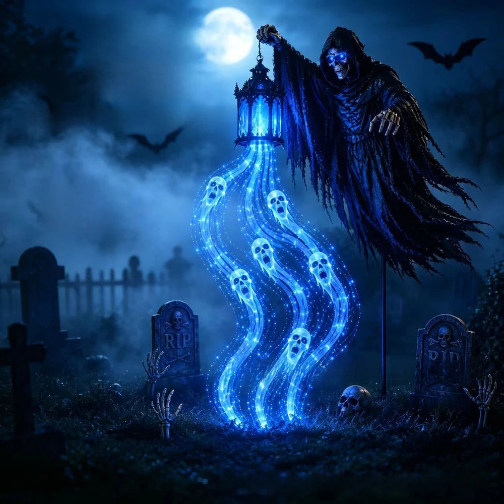 Grim Reaper Halloween Lantern for Garden