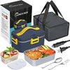 Dual-purpose electric lunch box for home and car
