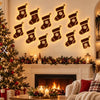 Lighted Santa and Reindeer Wall Decor