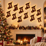 Lighted Santa and Reindeer Wall Decor