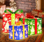 Illuminated Folding Christmas Gift Box
