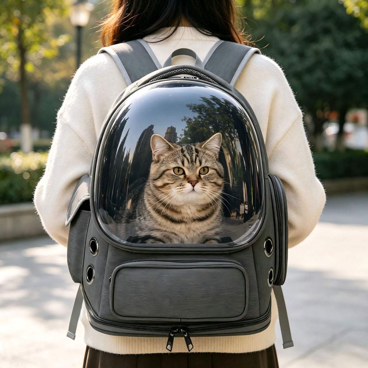 Transparent Pet Travel Backpack