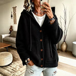 Women's Soft Fleece Lined Cardigan Jacket