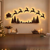 Lighted Santa and Reindeer Wall Decor