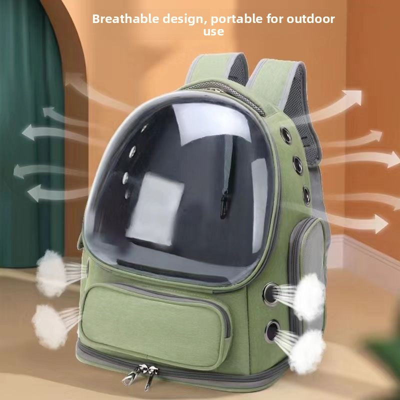 Transparent Pet Travel Backpack