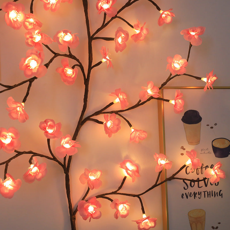 Flexible LED Cherry Blossom Branch Lights with Remote Control