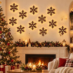 Lighted Santa and Reindeer Wall Decor