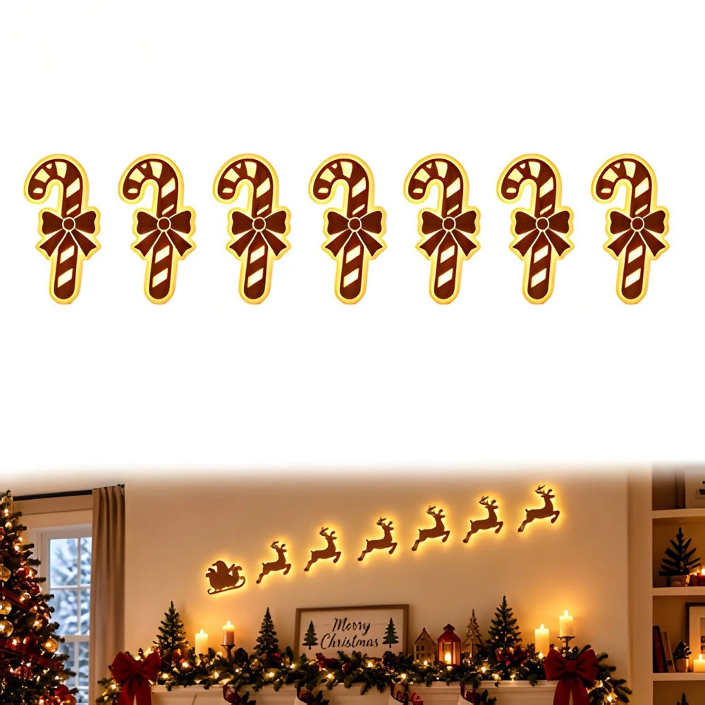 Elk Silhouette Light Indoor Christmas Wall Decoration