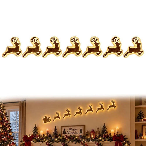 Elk Silhouette Light Indoor Christmas Wall Decoration