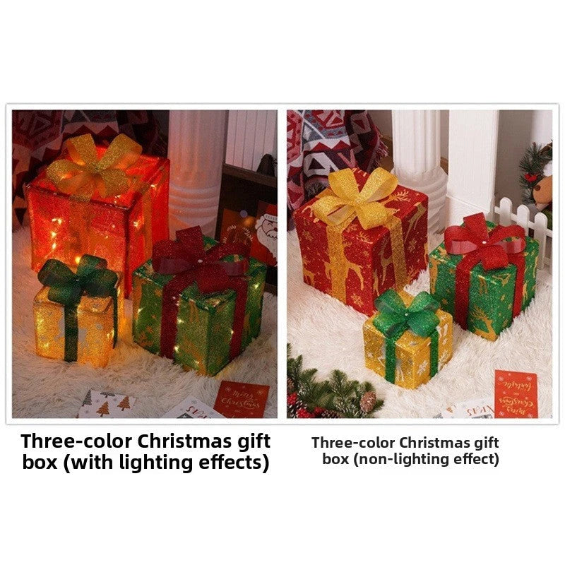 Illuminated Folding Christmas Gift Box
