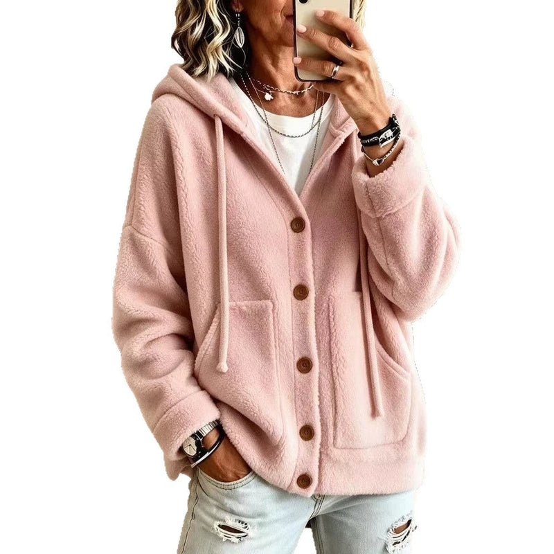 Women's Soft Fleece Lined Cardigan Jacket