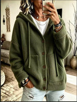 Women's Soft Fleece Lined Cardigan Jacket